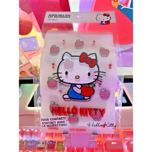 Sanrio Hello Kitty Resealable Zip Top Bag 15 Pieces Food ~8"x4.5" Apples